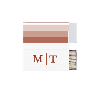 Personalized White Classic Custom Photo Matchbox with Matte Brick Ink Digital Print Colors and Matte Slate Gray Ink Digital Print Colors can't be beat. Showcase your style in every detail of your party's theme!