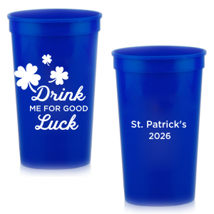 Our cDrink Me For Good Luck Cup is good for use in St. Patricks Day and Holiday themed parties and will make your guests swoon. Personalize your party's theme today.