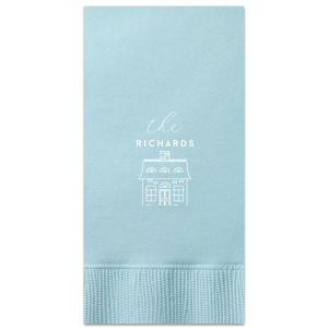 Family Home Napkin  Classic Paper Guest Towel (Foil)