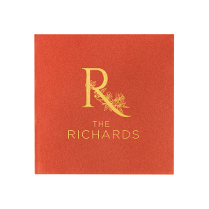 The ever-popular Terracotta Linen Like Cocktail Napkin with Matte Pastel Pink Foil will give your party the personalized touch every host desires.