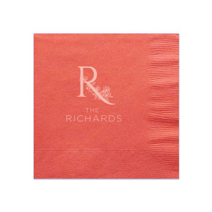 The ever-popular Terracotta Linen Like Cocktail Napkin with Matte Pastel Pink Foil will give your party the personalized touch every host desires.
