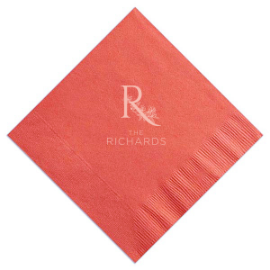 The ever-popular Terracotta Linen Like Cocktail Napkin with Matte Pastel Pink Foil will give your party the personalized touch every host desires.