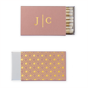 Our beautiful custom Framed Initials Match will impress guests like no other. Make this party unforgettable.