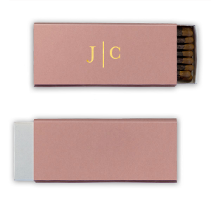 Our beautiful custom Framed Initials Match will impress guests like no other. Make this party unforgettable.