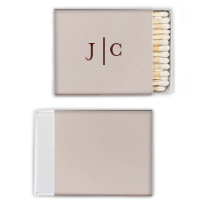 Our beautiful custom Framed Initials Match will impress guests like no other. Make this party unforgettable.