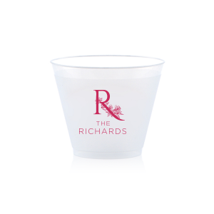 Our beautiful custom Matte Fuchsia Ink 12 oz Frost Flex Cup with Matte Fuchsia Ink Cup Ink Colors can't be beat. Showcase your style in every detail of your party's theme!