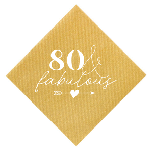 ForYourParty's chic Metallic Gold Cocktail Napkin with Matte White Foil is good for use in Accents, Frames, Wedding themed parties and can be customized to complement every last detail of your party.