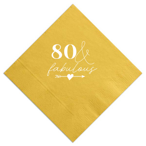 ForYourParty's chic Metallic Gold Cocktail Napkin with Matte White Foil is good for use in Accents, Frames, Wedding themed parties and can be customized to complement every last detail of your party.