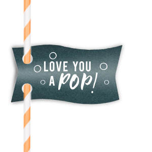 Our custom Peacock Wave Straw Tag with Matte Ivory Foil is a must-have for your next event—whatever the celebration!
