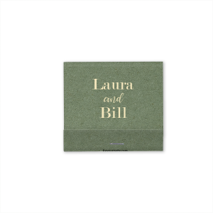 Personalized Natural Ivory Classic Matchbox with Shiny Merlot Foil will impress guests like no other. Make this party unforgettable.