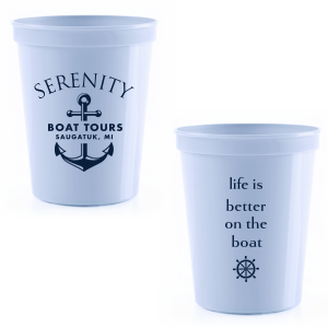 The ever-popular Navy Flat Can Cooler with Gold Ink Cup Ink Colors has a Anchor Frame graphic and a Nautical graphic and is good for use in Beach/Nautical themed parties and can't be beat. Showcase your style in every detail of your party's theme!