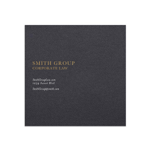 Our custom Linen Black Classic Matchbox with Shiny 18 Kt Gold Foil will look fabulous with your unique touch. Your guests will agree!