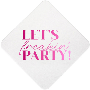 The ever-popular Eggshell Square Coaster with Shiny Fuchsia Foil couldn't be more perfect. It's time to show off your impeccable taste.