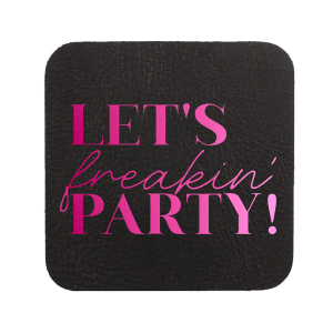 The ever-popular Eggshell Square Coaster with Shiny Fuchsia Foil couldn't be more perfect. It's time to show off your impeccable taste.