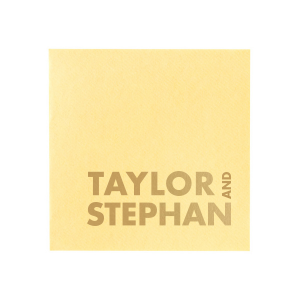 Bold Couples Name Napkin