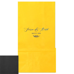The ever-popular White Gift Bag with Shiny Royal Blue Foil will look fabulous with your unique touch. Your guests will agree!