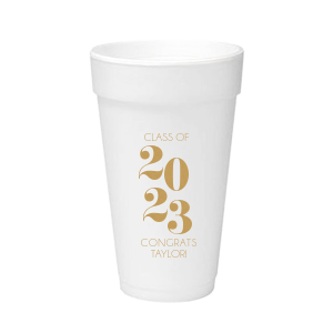 Custom Gold Ink 16 oz Styrofoam Cup with Gold Ink Cup Ink Colors are a must-have for your next event—whatever the celebration!