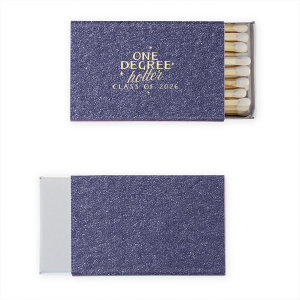 ForYourParty's chic Shimmer Navy 30 Strike Matchbook with Matte White Foil is good for use in Wedding themed parties and can be customized to complement every last detail of your party.