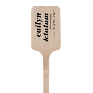 Custom Matte Black Round Stir Stick with Matte Black Foil will give your party the personalized touch every host desires.