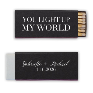 Our beautiful custom Poptone Teal/Peacock Triangle Matchbox with Shiny Rose Gold Foil will add that special attention to detail that cannot be overlooked.