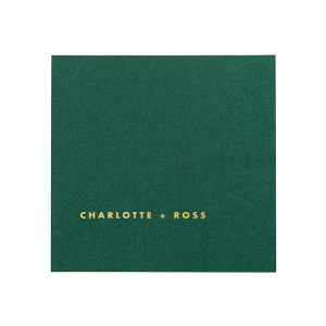 Simple Block Names Statement Napkin features minimalist lettering of two names for a refined, elevated look. Use it to add a personal, polished accent to your table setting. Perfect for weddings or anniversaries.