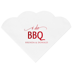 ForYourParty's personalized White Luncheon Napkin with Shiny Convertible Red Foil has a I Do graphic and is good for use in Words, Wedding themed parties and can't be beat. Showcase your style in every detail of your party's theme!