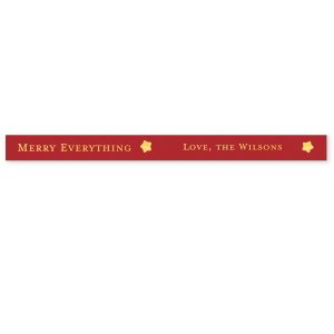 Our custom Spruce Satin Ribbon 7/8" with Shiny 18 Kt Gold Foil will impress guests like no other. Make this party unforgettable.