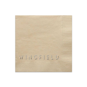 The Elegant Family Surname Embossed Statement Napkin offers a touch of refined elegance. Featuring the family's last name boldly embossed in all caps along the lower edge, its simplicity exudes sophistication. Showcasing only their last name, this design makes a powerful statement of unity and legacy, marking a distinctive presence and shared journey. 