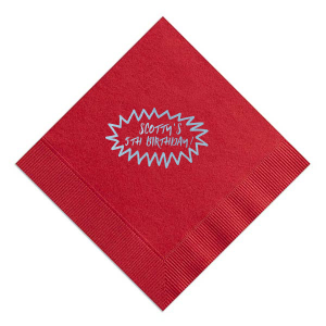 Bring comic book energy to the party with the POW Frame Birthday Napkin. This dynamic design features the iconic "POW" frame, perfect for showcasing a child's name and birthday age. It's a fun and energetic way to add a punch of excitement to any celebration!