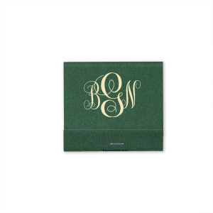 Light up your event with the Classic Monogram Match. This regal design features entwined initials in an exquisite Arabesque script, perfect for adding a touch of aristocratic charm to any occasion.

