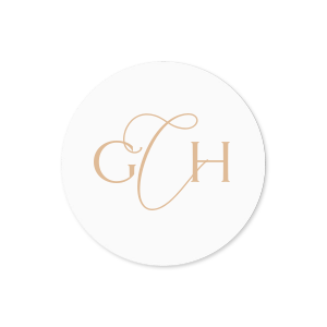 The ever-popular White Small Round Label with Matte Kraft/Latte Ink Label Print Colors will make your guests swoon. Personalize your party's theme today.