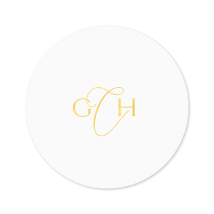 The ever-popular White Small Round Label with Matte Kraft/Latte Ink Label Print Colors will make your guests swoon. Personalize your party's theme today.