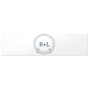 The ever-popular White Small Round Label with Matte Navy Ink Label Print Colors has a Rope Frame graphic and is good for use in Frames themed parties and couldn't be more perfect. It's time to show off your impeccable taste.