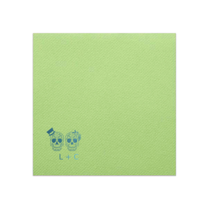 The Sugar Skull Wedding Napkin design artfully embraces Mexican tradition with personalized sugar skulls, symbolizing a joyful blend of love and cultural heritage. Perfect for a wedding celebration, it infuses a vibrant, festive spirit, paying homage to life, love, and the beauty of intertwined journeys. 