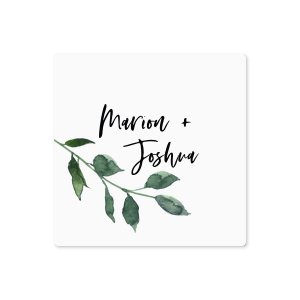 The ever-popular White Small Round Label with Matte Black Ink Digital Print Colors and Matte Lipstick Red Ink Digital Print Colors will give your party the personalized touch every host desires.