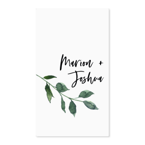 The ever-popular White Small Round Label with Matte Black Ink Digital Print Colors and Matte Lipstick Red Ink Digital Print Colors will give your party the personalized touch every host desires.