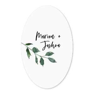 The ever-popular White Small Round Label with Matte Black Ink Digital Print Colors and Matte Lipstick Red Ink Digital Print Colors will give your party the personalized touch every host desires.