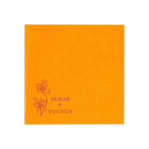 Our beautiful custom White Linen Like Guest Hand Towel with Shiny Copper Foil has a Romantic Flower Accent graphic and is good for use in Floral, Accents themed parties and will make your guests swoon. Personalize your party's theme today.