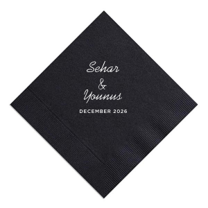 ForYourParty's chic Burnt Sienna Luncheon Napkin with Matte White Foil can be personalized to match your party's exact theme and tempo.