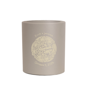 Kick off your journey with the The Adventure Begins Swirl Can Cooler. Featuring a vibrant badge filled with energetic swirls, this design shouts "The Adventure Begins" with joy and enthusiasm. Perfect for couples ready to embark on their exciting new chapter.

