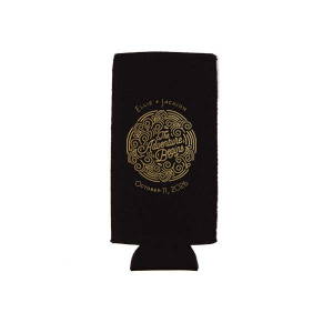 Kick off your journey with the The Adventure Begins Swirl Can Cooler. Featuring a vibrant badge filled with energetic swirls, this design shouts "The Adventure Begins" with joy and enthusiasm. Perfect for couples ready to embark on their exciting new chapter.

