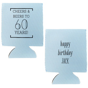 ForYourParty's personalized Black Round Can Cooler with Matte Chartreuse Ink Cup Ink Colors will make your guests swoon. Personalize your party's theme today.