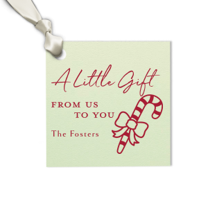 The ever-popular Poptone Mint Luggage Gift Tag with Matte Lipstick Red Foil has a Candy Cane With Bow graphic and is good for use in Holiday, Christmas themed parties and couldn't be more perfect. It's time to show off your impeccable taste.