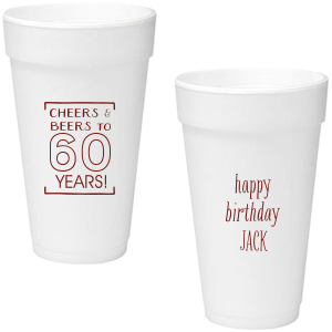 Celebrate birthdays in style with the Cheers & Beers Birthday Cup. This lively design brings together cheers, beers, and heartfelt wishes, making it the perfect way to honor the birthday person and toast to their special day.