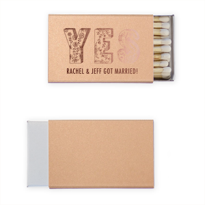 Celebrate with a resounding YES! Bursting with vibrant florals and botanical elements, the Big YES Matchbox exclaims excitement from the rooftops. This bold design is perfect for any occasion that deserves a festive shout out!