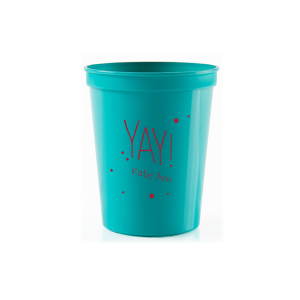 Make any celebration extra special with the YAY! Confetti & Name Cup. Featuring a bold "YAY!" surrounded by playful confetti dots, this adorable design highlights the name of your special someone. Yippee ki-YAY! Let the festivities begin!