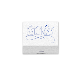 The Romantic Flourish Script Name Match design harmoniously fuses refined and playful styles. Elegant flourished script presents the couple’s first names, artfully merging with their newly shared last name in a contrasting contemporary font. A solitary back flourish lends sophistication, symbolizing their intertwined lives. 