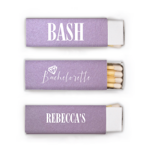 Our personalized Stardream Fuchsia Classic Matchbox with Matte White Foil Color and Shiny Leaf Foil Color has a Diamond graphic and is good for use in Wedding themed parties and will add that special attention to detail that cannot be overlooked.