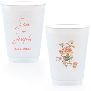 The ever-popular Matte Taupe Ink Custom Photo 16 oz Frost Flex Cup with Matte Taupe Ink Digital Print Colors will make your guests swoon. Personalize your party's theme today.
