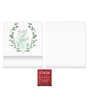 ForYourParty's chic White Custom Photo 2 oz Hand Sanitizer Favor with Matte Taupe Ink Digital Print Colors can be customized to complement every last detail of your party.